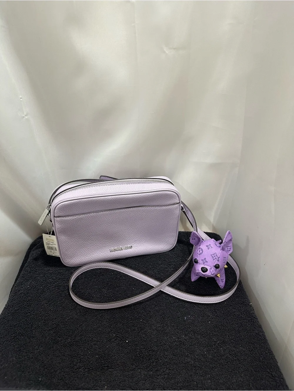Michael Kors Lavender Leather Crossbody Bag NWT